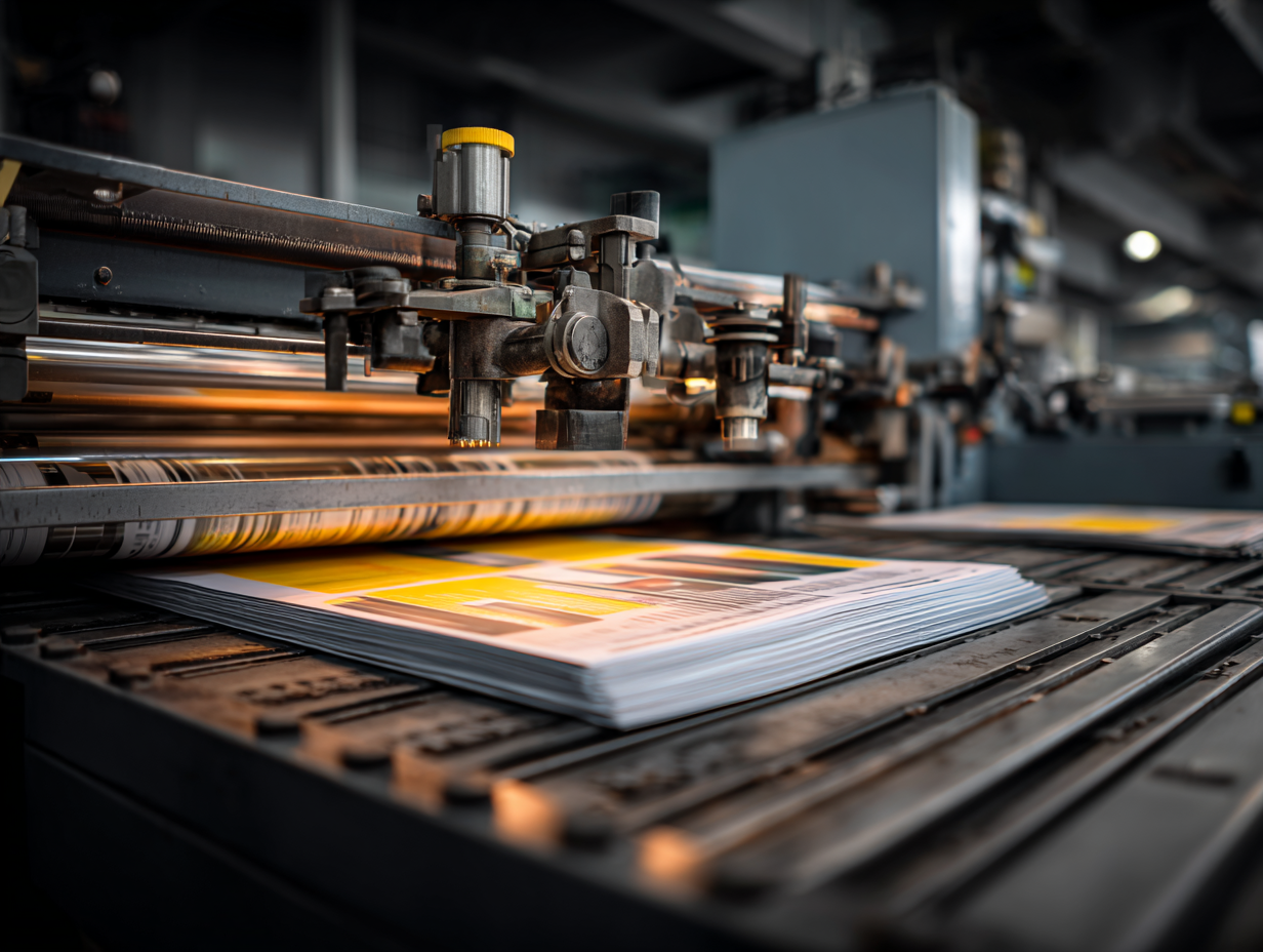 Офсетная печать на профессиональном оборудовании в типографии