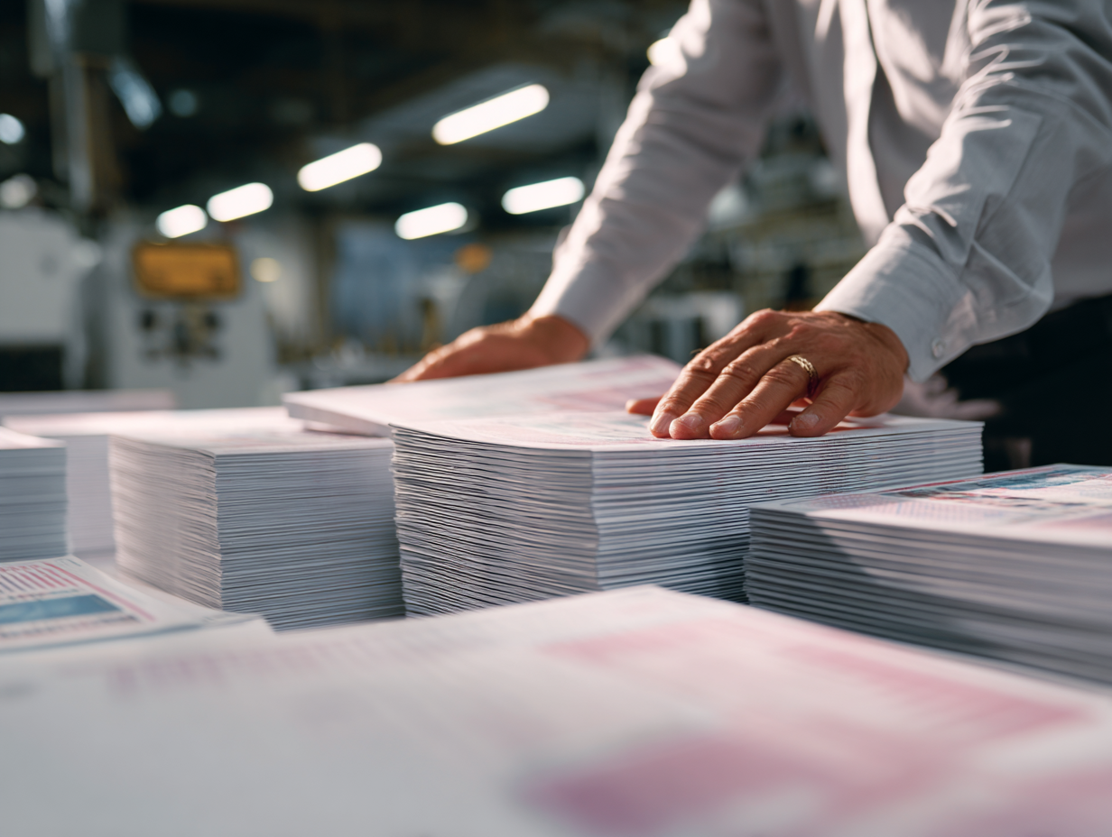 Проверка качества офсетной печати перед выдачей заказа