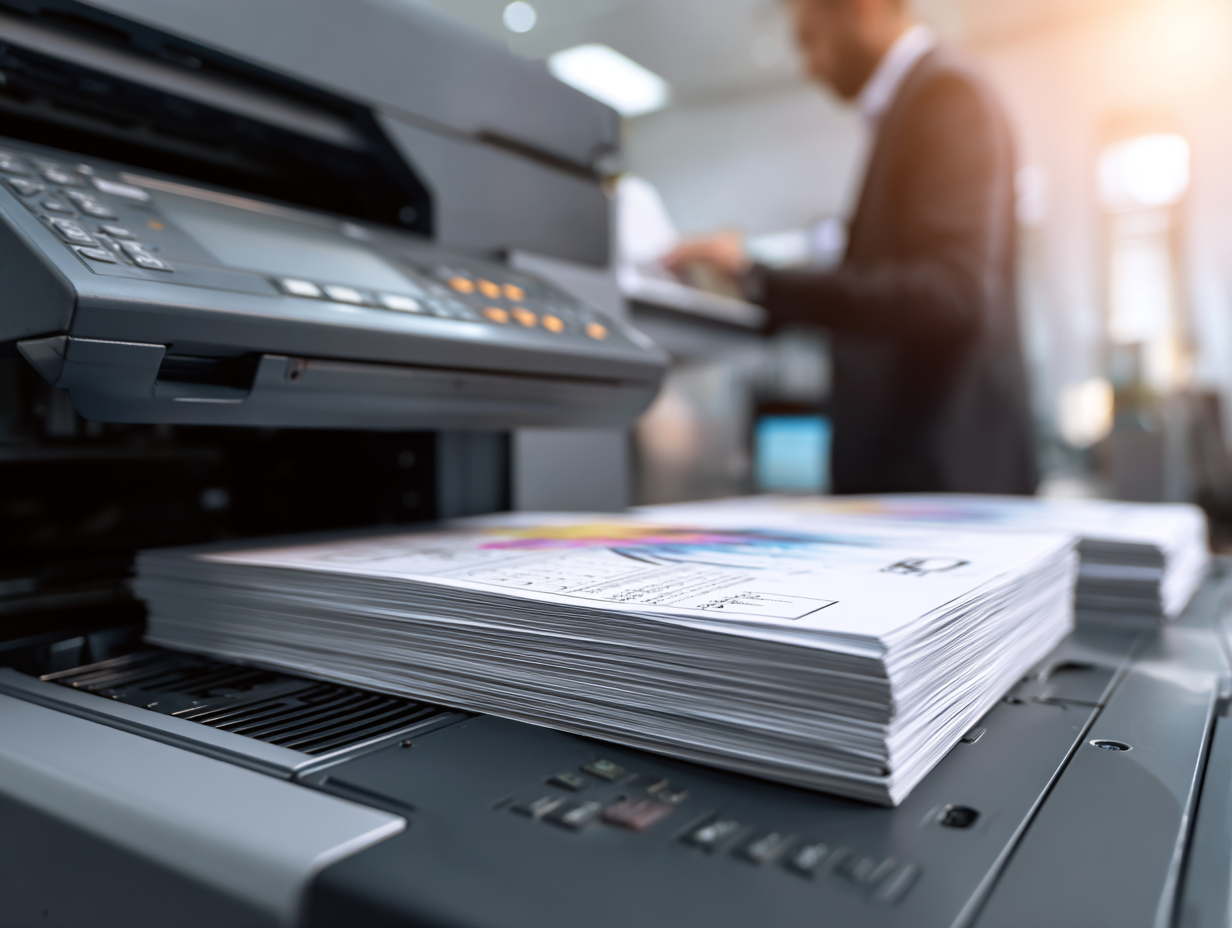 Печать документов в Copyzon — оператор запускает принтер Печать документов в Copyzon — оператор запускает принтер