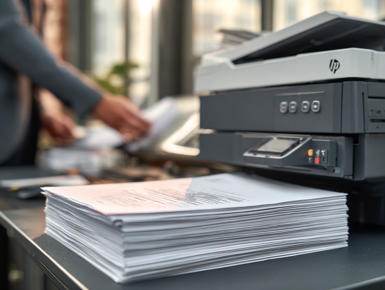 Печать документов в Copyzon — оператор запускает принтер Печать документов в Copyzon — оператор запускает принтер